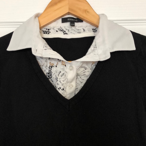 Vintage R&W blouse - Picture 2 of 3